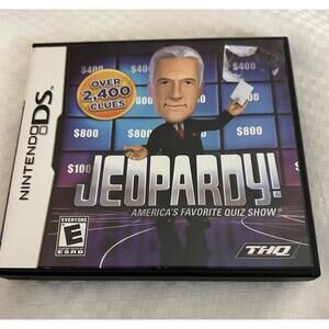 Jeopardy! (Nintendo DS, 2010) Case & Manual Only – No Game – Alex Trebek